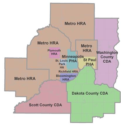 Twin Cities Metro County Map